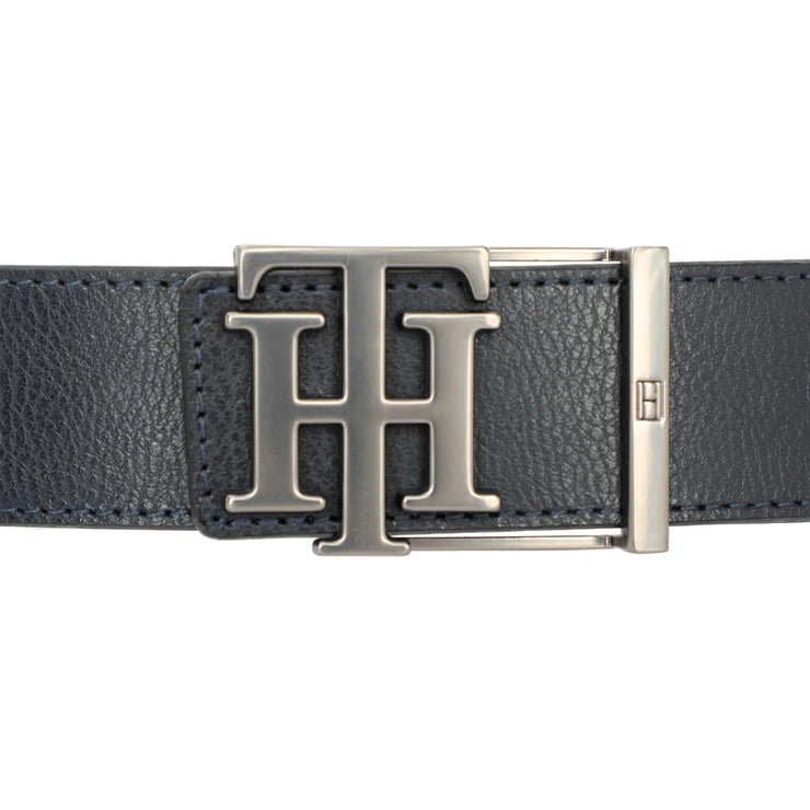 Tommy Hilfiger Lydia Men's Leather Reversible Belt Navy+Tan