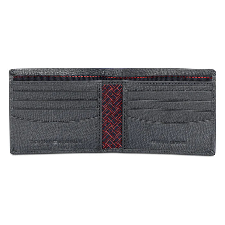 Tommy Hilfiger Moxen Men's Leather Slimfold Wallet Navy