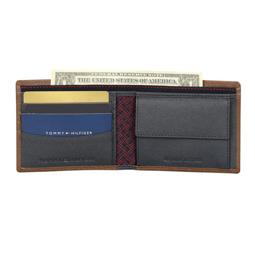 Tommy Hilfiger Moxen Men's Leather Global Coin Wallet