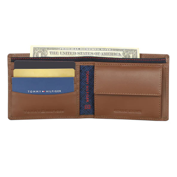 Tommy Hilfiger Horowitz Men's Leather Global Coin Wallet