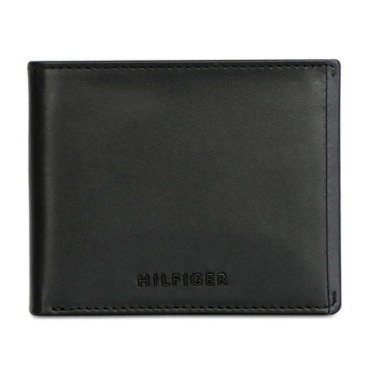 Tommy Hilfiger Deckard Men's Leather Global Coin Wallet Black