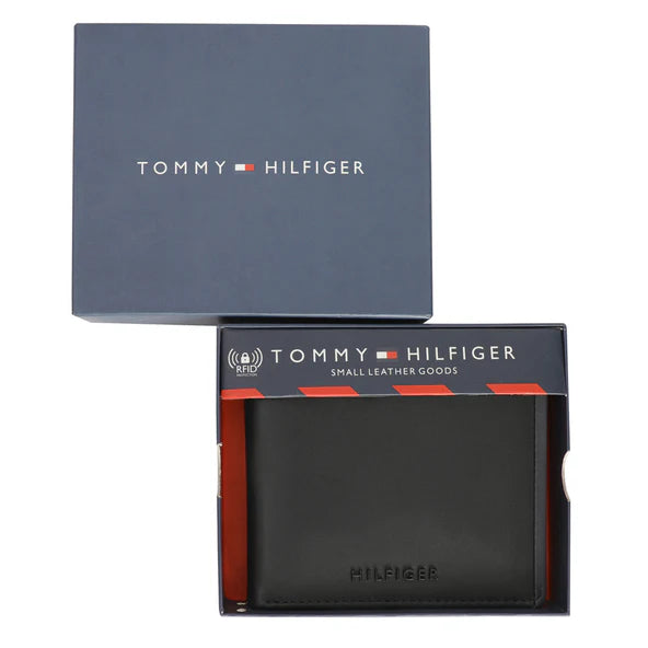 Tommy Hilfiger Deckard Men's Leather Global Coin Wallet Black