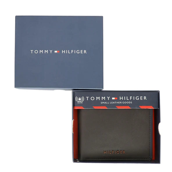 Tommy Hilfiger Deckard Men's Leather Global Coin Wallet Brown