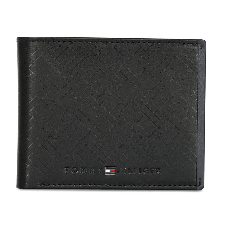 Tommy Hilfiger Ather Men's Leather Global Coin Wallet Black