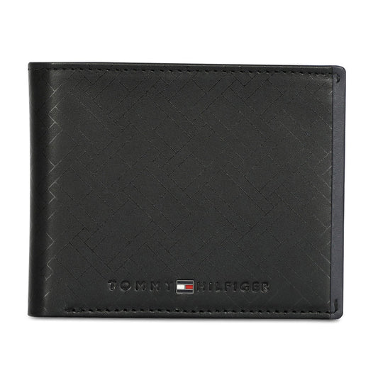 Tommy Hilfiger Ather Men's Leather Global Coin Wallet Black