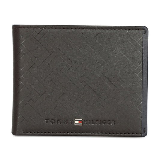 Tommy Hilfiger Ather Men's Leather Global Coin Wallet Brown