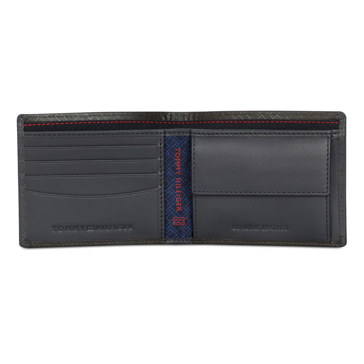 Tommy Hilfiger Ather Men's Leather Global Coin Wallet Brown