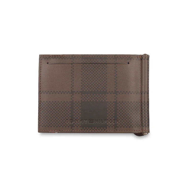 Tommy Hilfiger Weimar Men's Leather Money Clip Brown