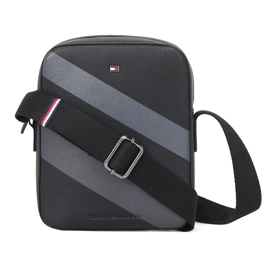 Tommy Hilfiger Premium Leather Line Coniston Crossbody Black