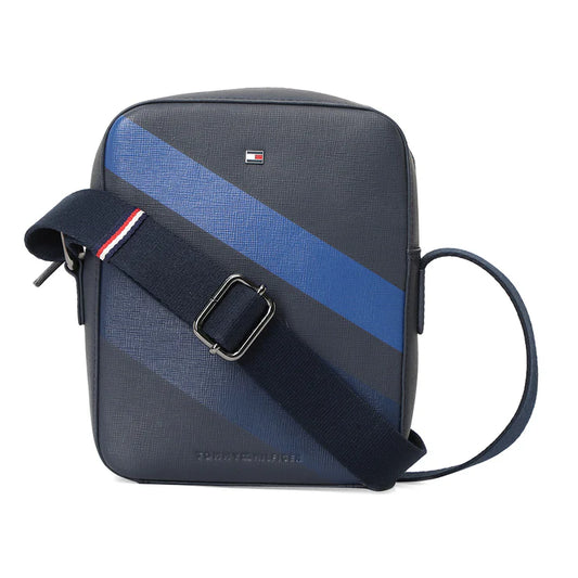 Tommy Hilfiger Premium Leather Line Coniston Crossbody Navy