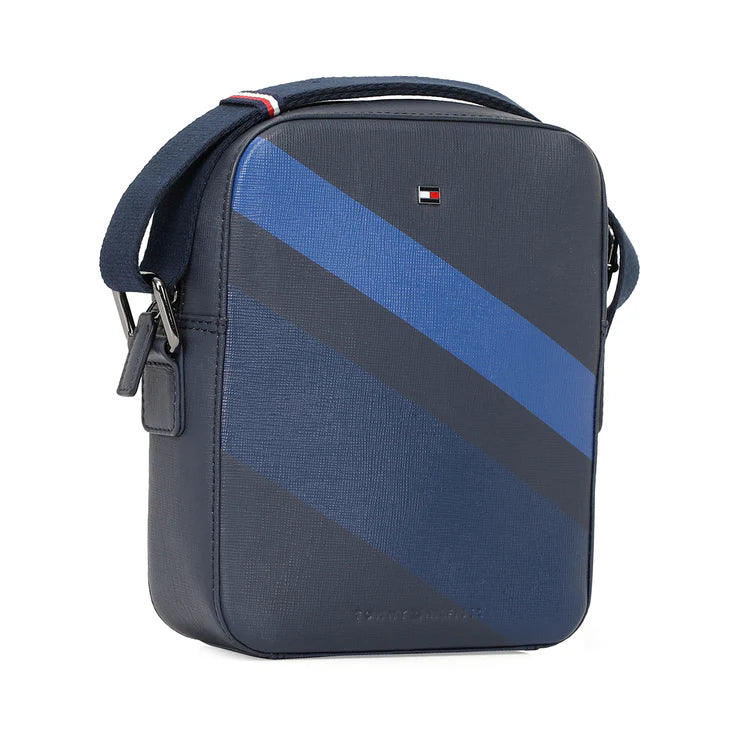 Tommy Hilfiger Premium Leather Line Coniston Crossbody Navy