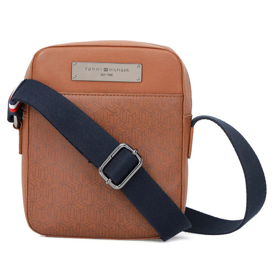 Tommy Hilfiger Premium Leather Line Ferguson Crossbody Tan