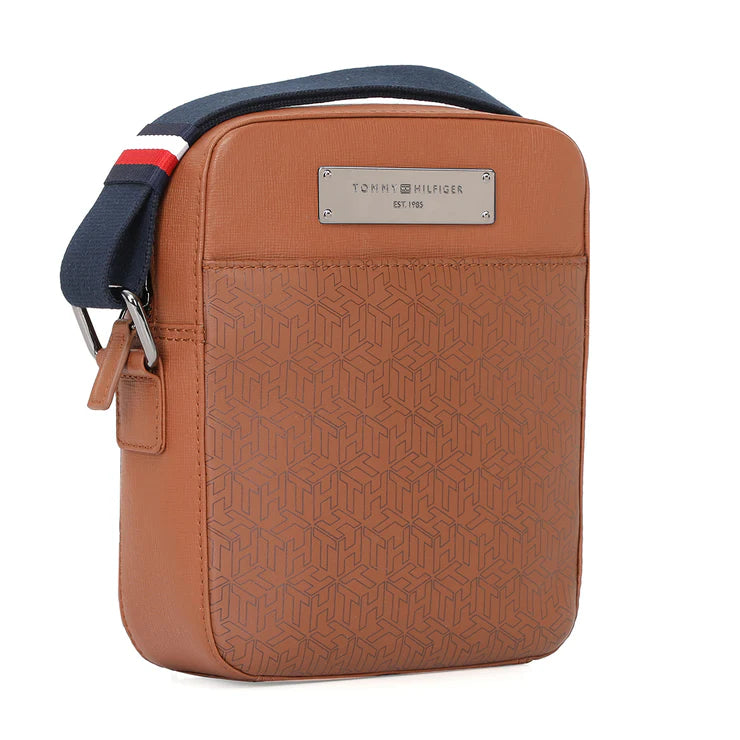 Tommy Hilfiger Premium Leather Line Ferguson Crossbody Tan