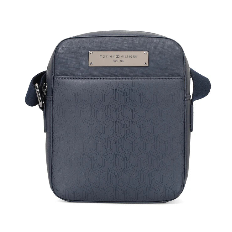 Tommy Hilfiger Premium Leather Line Ferguson Crossbody Navy