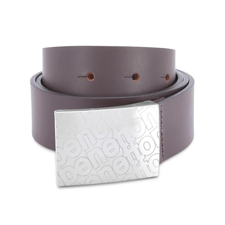 United Colors of Benetton Wallace Men's Leather Non Reversible Belt Brown