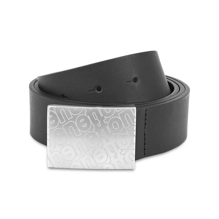 United Colors of Benetton Wallace Men's Leather Non Reversible Belt Black