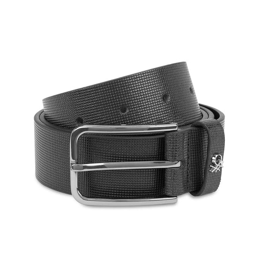 United Colors of Benetton Adriano Men's Non-Reversible Leather Belt Black