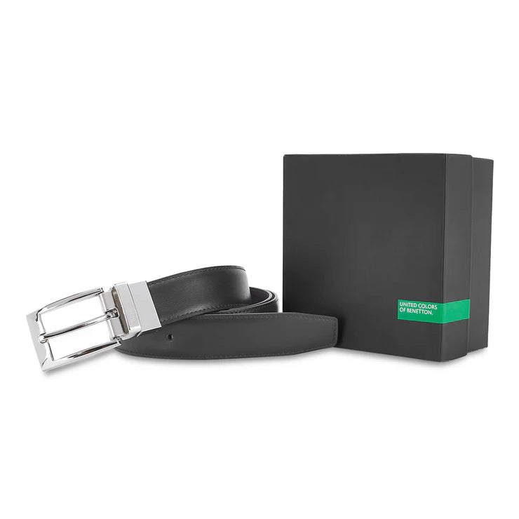 United Colors of Benetton Fredrico Men's Leather Reversible Belt