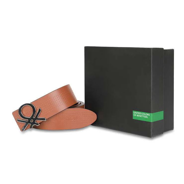 United Colors of Benetton Castello Men's Leather Reversible Belt