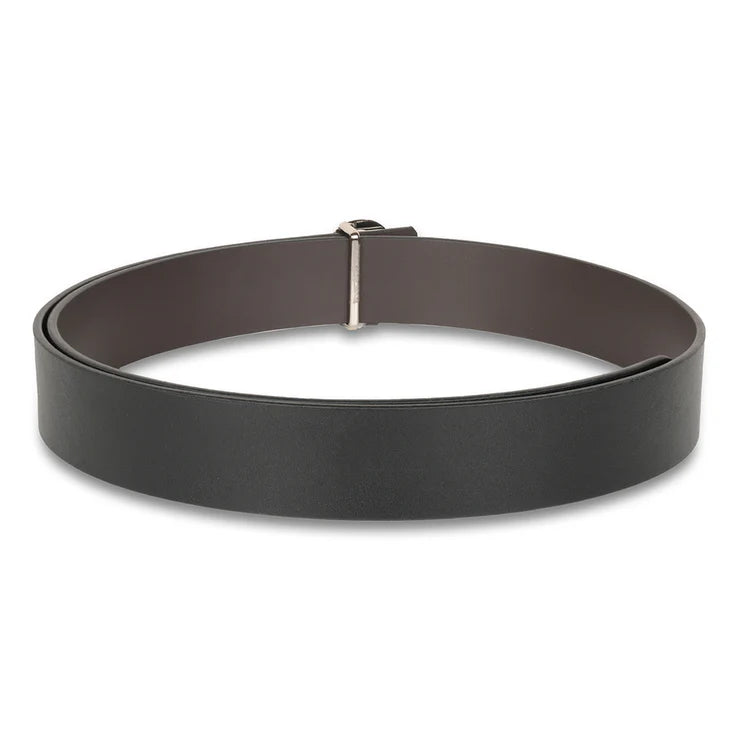 United Colors of Benetton Valerio Men's Leather Reversible Belt Black+Brown