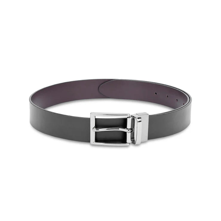 United Colors of Benetton Enzo Men's Leather Reversible Belt Black+Brown