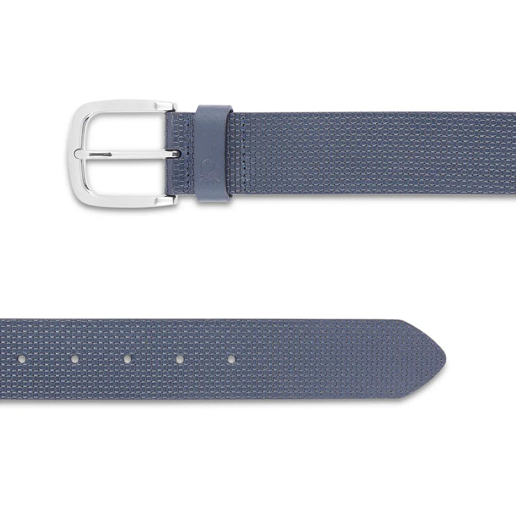 United Colors of Benetton Wilber Men's Leather Non Reversible Belt Navy