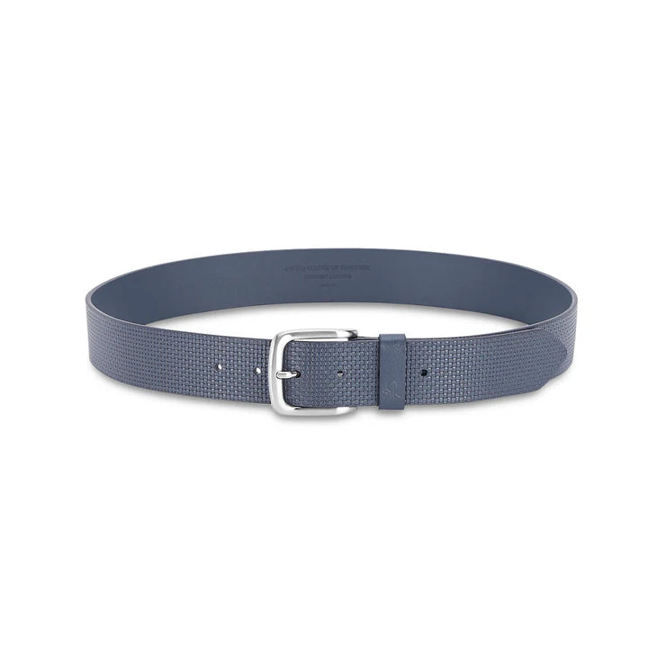 United Colors of Benetton Wilber Men's Leather Non Reversible Belt Navy