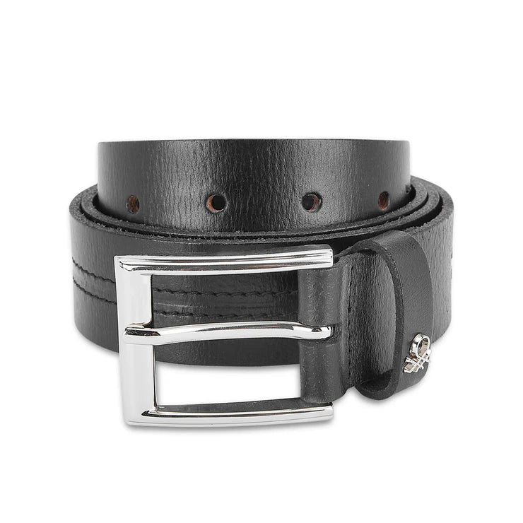 United Colors of Benetton Cavier Men's Leather Non Reversible Belt Black