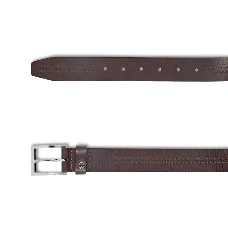 United Colors of Benetton Cavier Men's Leather Non Reversible Belt Brown