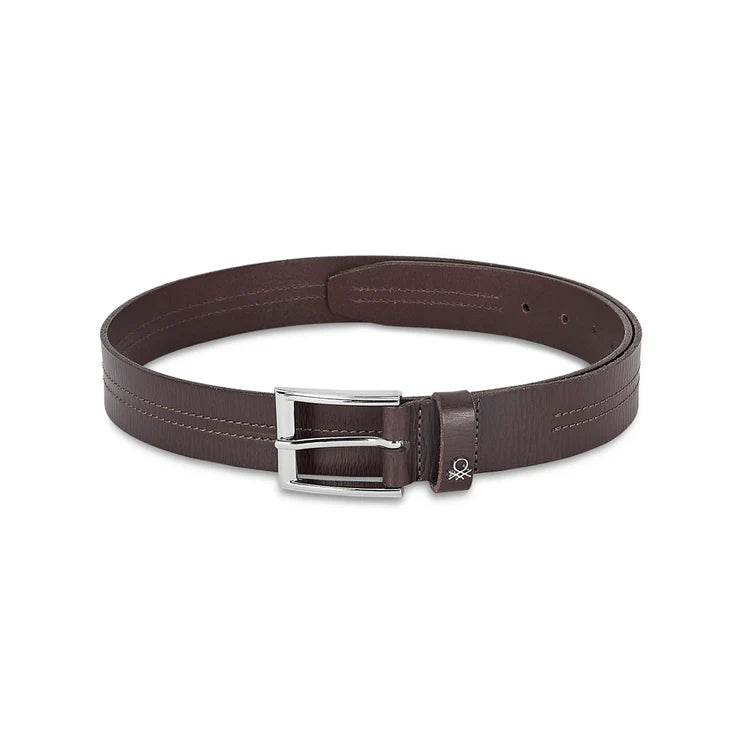 United Colors of Benetton Cavier Men's Leather Non Reversible Belt Brown