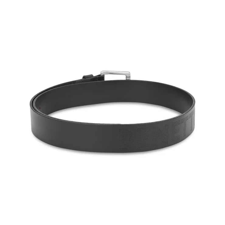 United Colors of Benetton Topino Men's Leather Non Reversible Belt Black