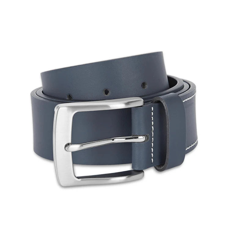 United Colors of Benetton Vatican Men's Leather Non Reversible Belt Navy