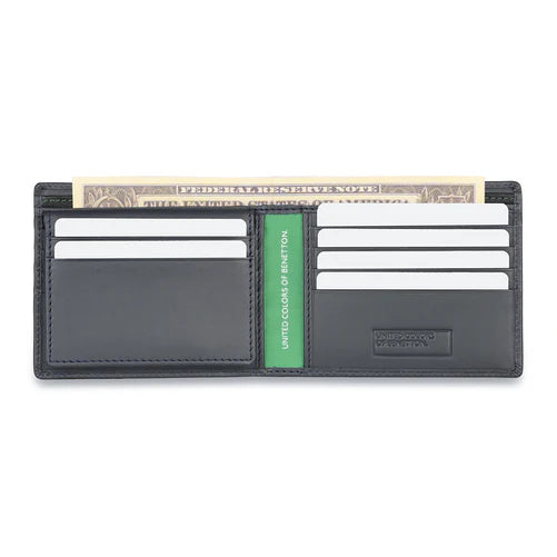 United Colors of Benetton Justino Men's Leather Passcase Wallet