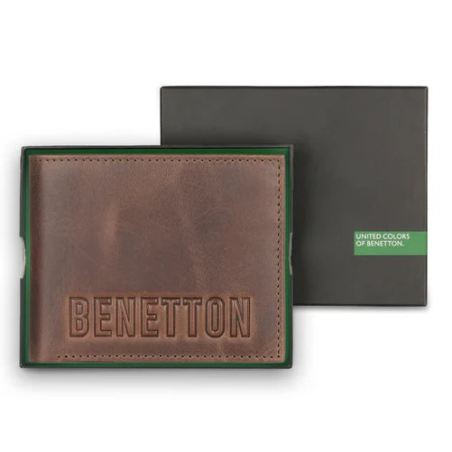 United Colors of Benetton Osmond Men's Leather Global Coin Wallet