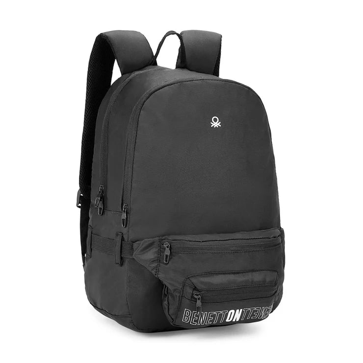 United Colors of Benetton Olivine Laptop Backpack Black