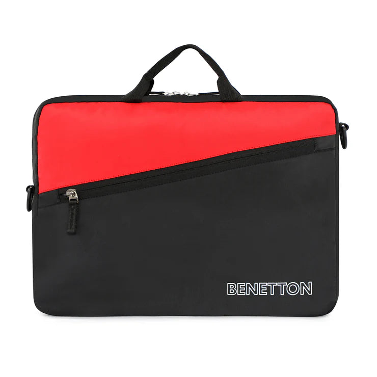 United Colors of Benetton Edgar Business Case Red +Black (14 Inch)