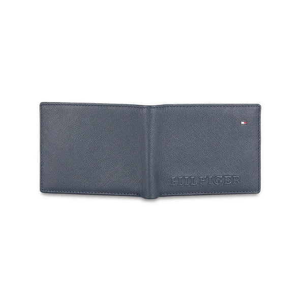 Tommy Hilfiger Harstad Men's Leather Slimfold Wallet Navy