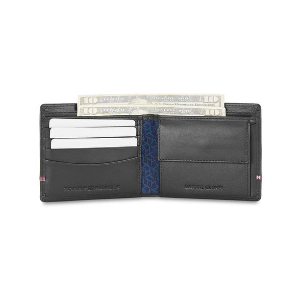 Tommy Hilfiger Larvik Men's Leather Wallet Black