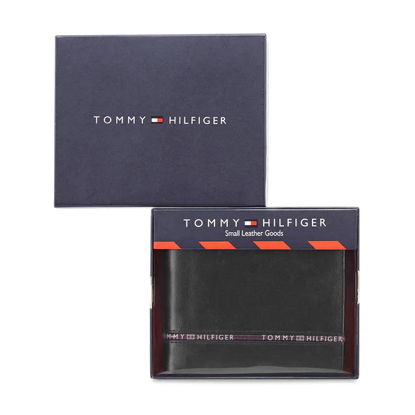 Tommy Hilfiger Larvik Men's Leather Wallet Black