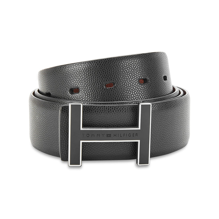 Tommy Hilfiger Randers Men's Reversible Leather Belt Black+Tan