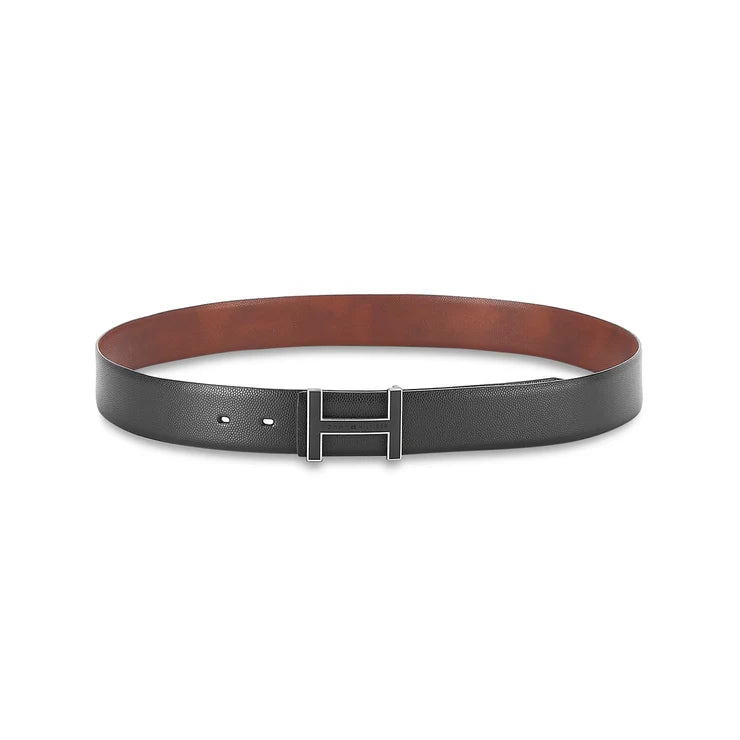 Tommy Hilfiger Randers Men's Reversible Leather Belt Black+Tan