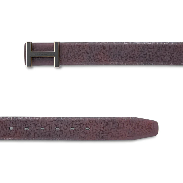 Tommy Hilfiger Randers Men's Reversible Leather Belt Brown+Navy