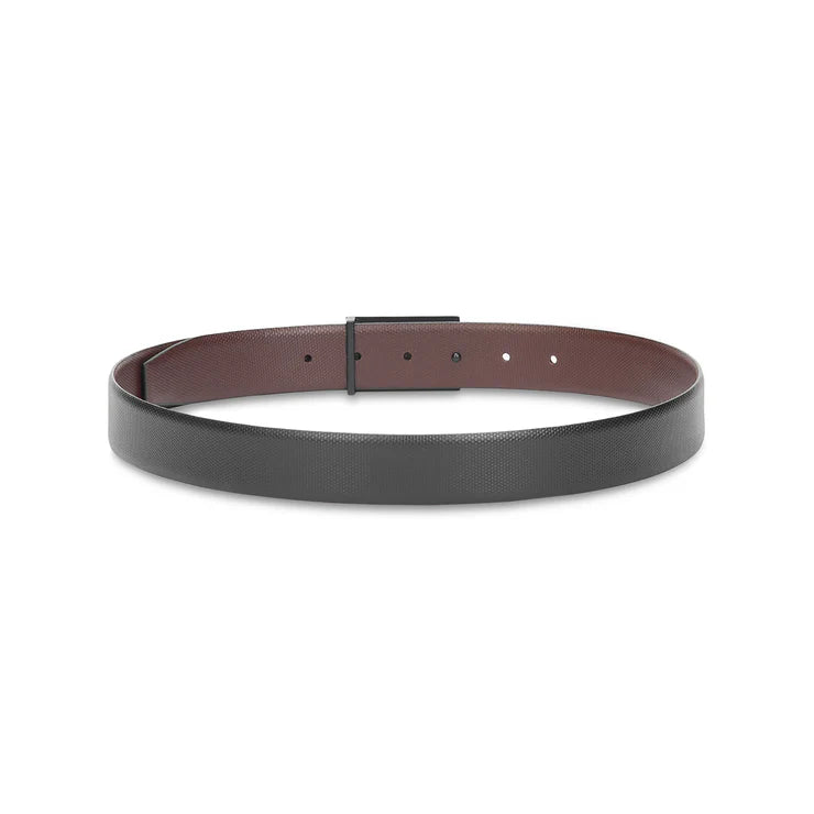 Tommy Hilfiger Thisted Men's Reversible Leather Belt Black+Brown