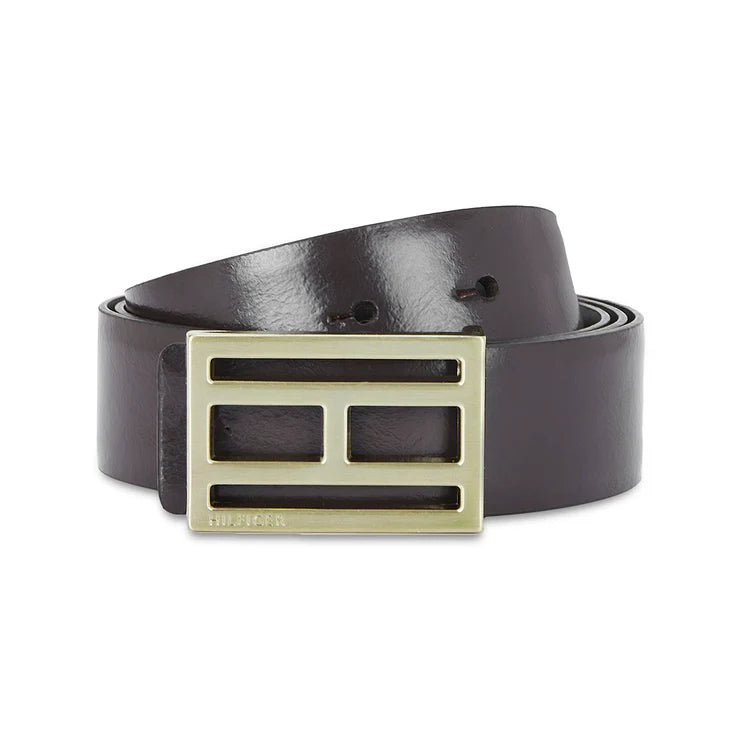 Tommy Hilfiger Greve Men's Reversible Leather Belt Brown+Black