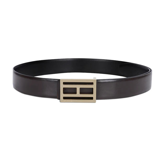 Tommy Hilfiger Greve Men's Reversible Leather Belt Brown+Black