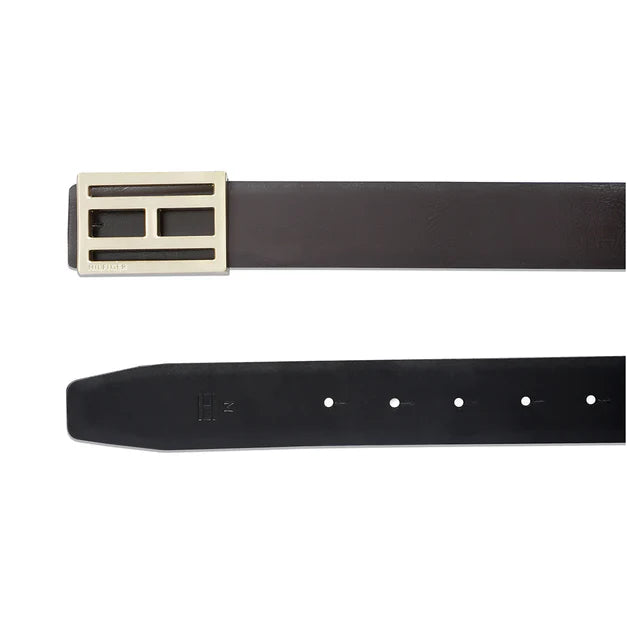 Tommy Hilfiger Greve Men's Reversible Leather Belt Brown+Black