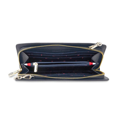 Tommy Hilfiger Nina Women's PU Zip Around Wallet With Sling