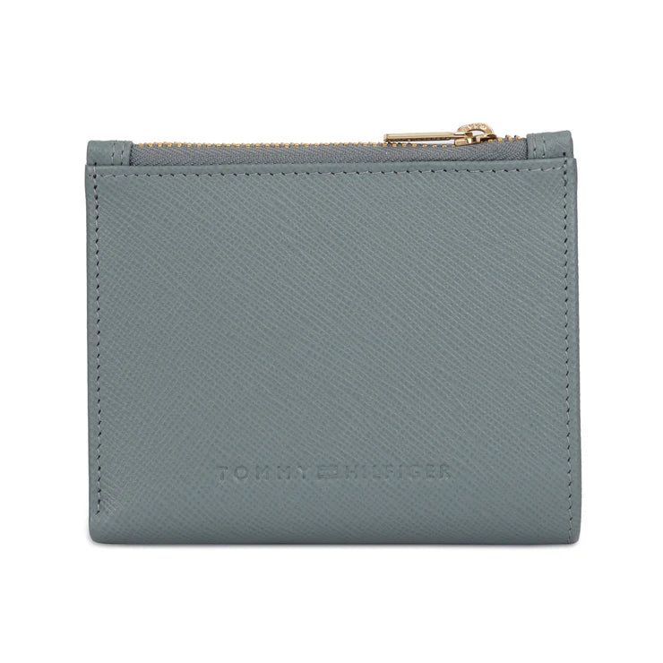 Tommy Hilfiger Kosma Women's Leather Small Wallet Powder Blue