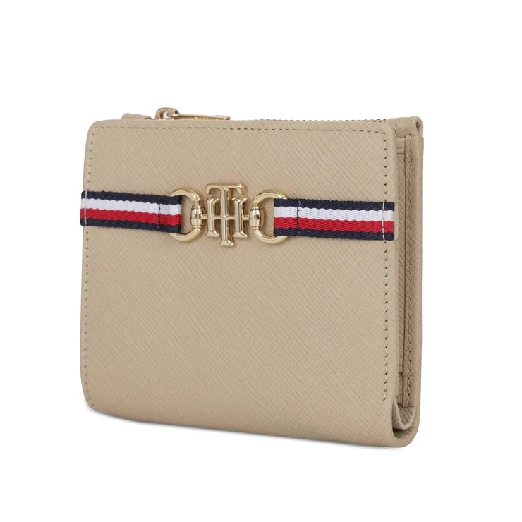 Tommy Hilfiger Kosma Women's Leather Small Wallet Powder Beige