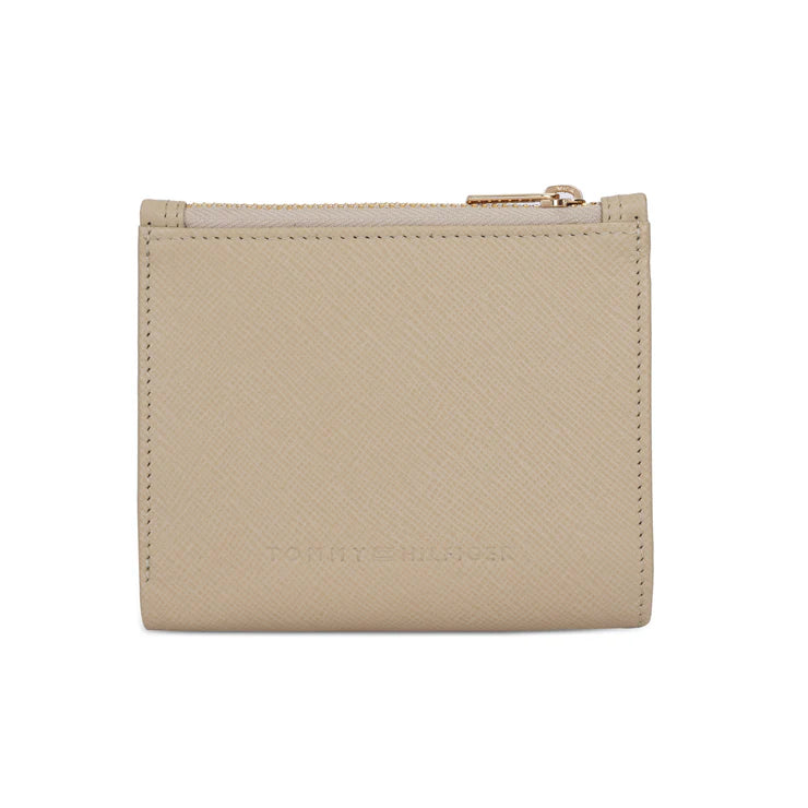 Tommy Hilfiger Kosma Women's Leather Small Wallet Powder Beige